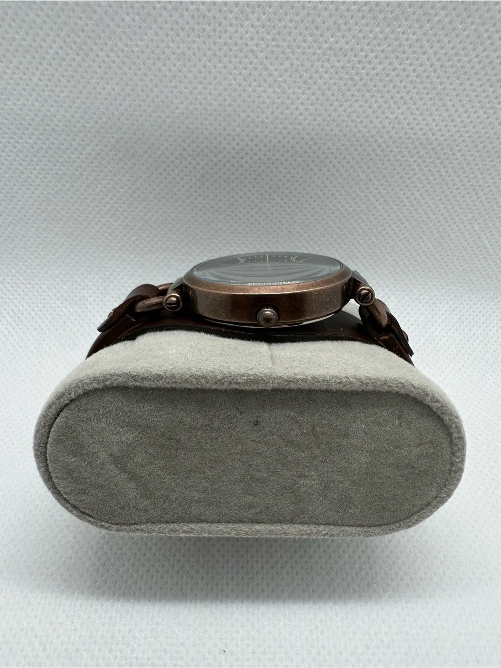 Fossil Georgia Women’s Watch with Brown Dial Bronzed Case and Leather Band - Picture 2 of 8